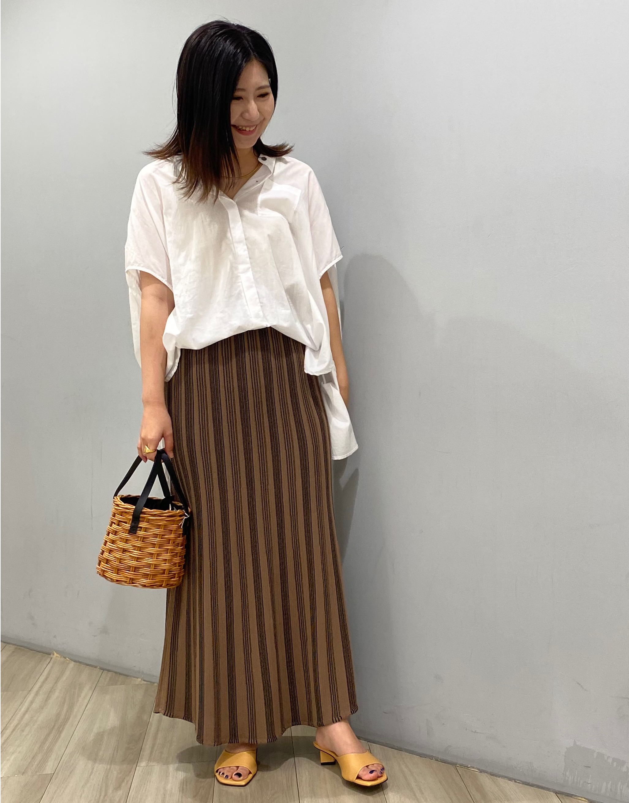 夏でも涼しく着れるニットスカート🧶 | Quatre melange | アミュ