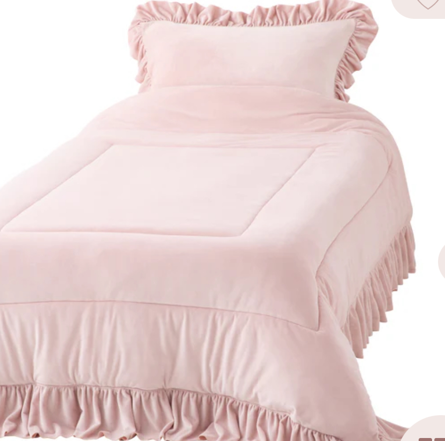 Francfranc WARMY リボン ベッドパッド シングル ピンク新品